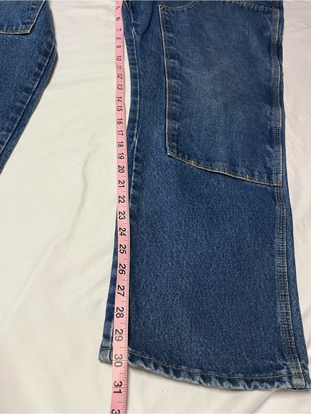 Vintage Riggs Workwear Wrangler Double Knee Carpenter Jeans 34x30 USA‎ Denim - Picture 11 of 11